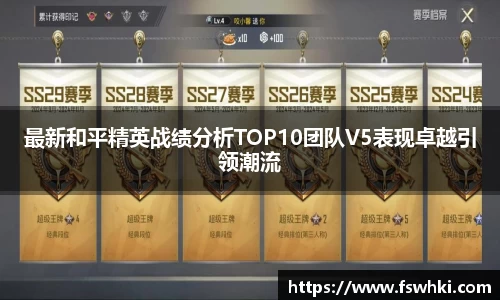 最新和平精英战绩分析TOP10团队V5表现卓越引领潮流